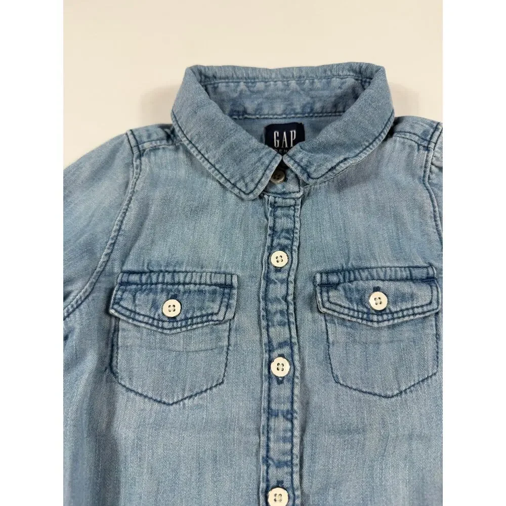 Gap Denim Chambray Button Front Shirt Toddler 18–24 Months